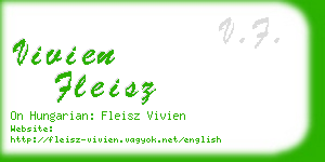 vivien fleisz business card